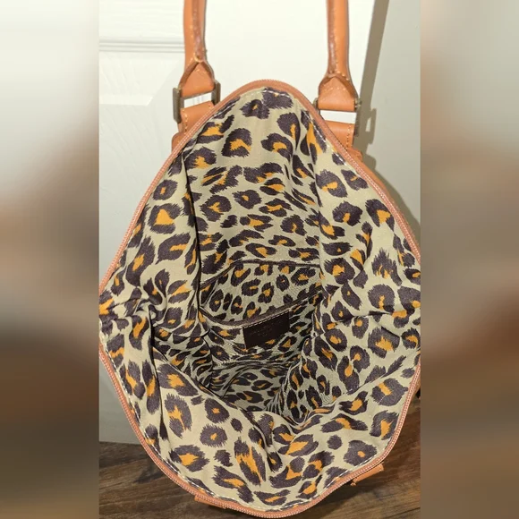 EUC! Maurizio Taiuti Brown Leather Bag - Picture 6 of 13